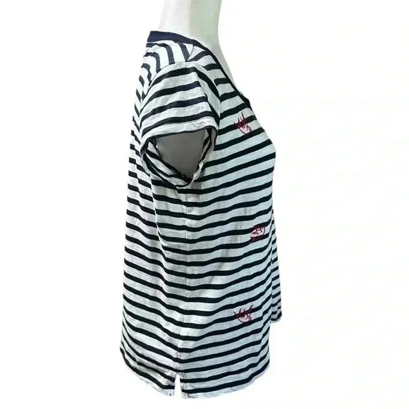 CAbi Aviation Tee 2022 - Blue White Striped Size S - Picture 5 of 9